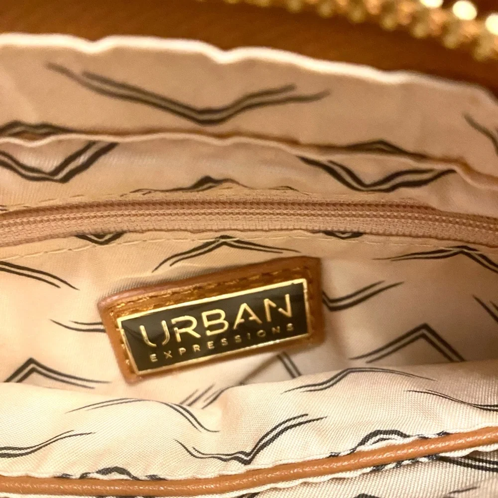 Urban Expressions Woven Brown Bag - Picture 3 of 9